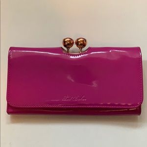 Ted Baker ‘Deep Pink’ Patent Leather Wallet